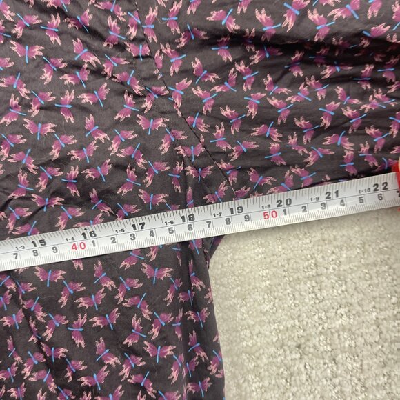 EGARA Mens Purple / Blue Firefly Bugs AOP Slim Fit Button Down Shirt Men Sz M - Picture 8 of 11